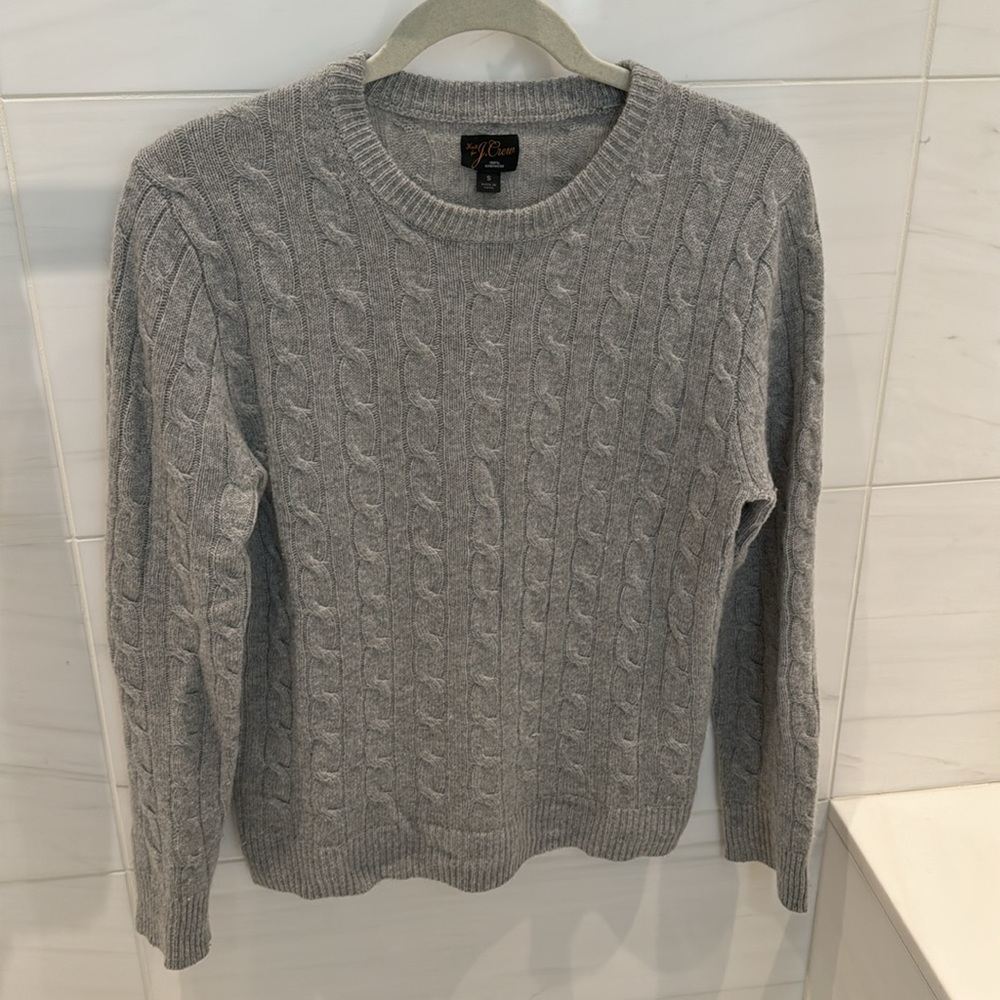 J Crew Men’s Cashmere Cable Knit Sweater